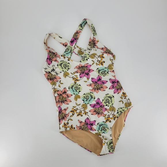 Prana one piece swimsuit ella beach pool vacation one-piece swim athletic - Picture 2 of 9